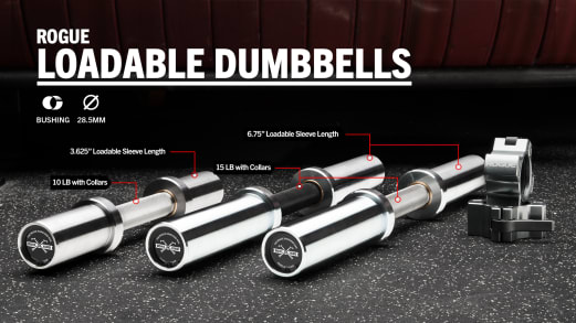 Rogue Boneyard Loadable Dumbbells | Rogue Fitness